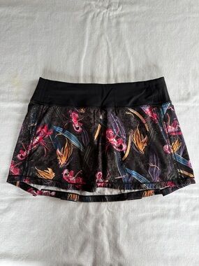 Lululemon Pace Rival Mid-Rise Skirt Veiled Floral Black Multi 4
